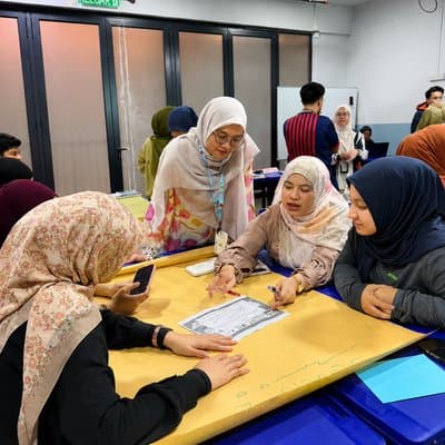 Falih Junior teachers participating in professional development